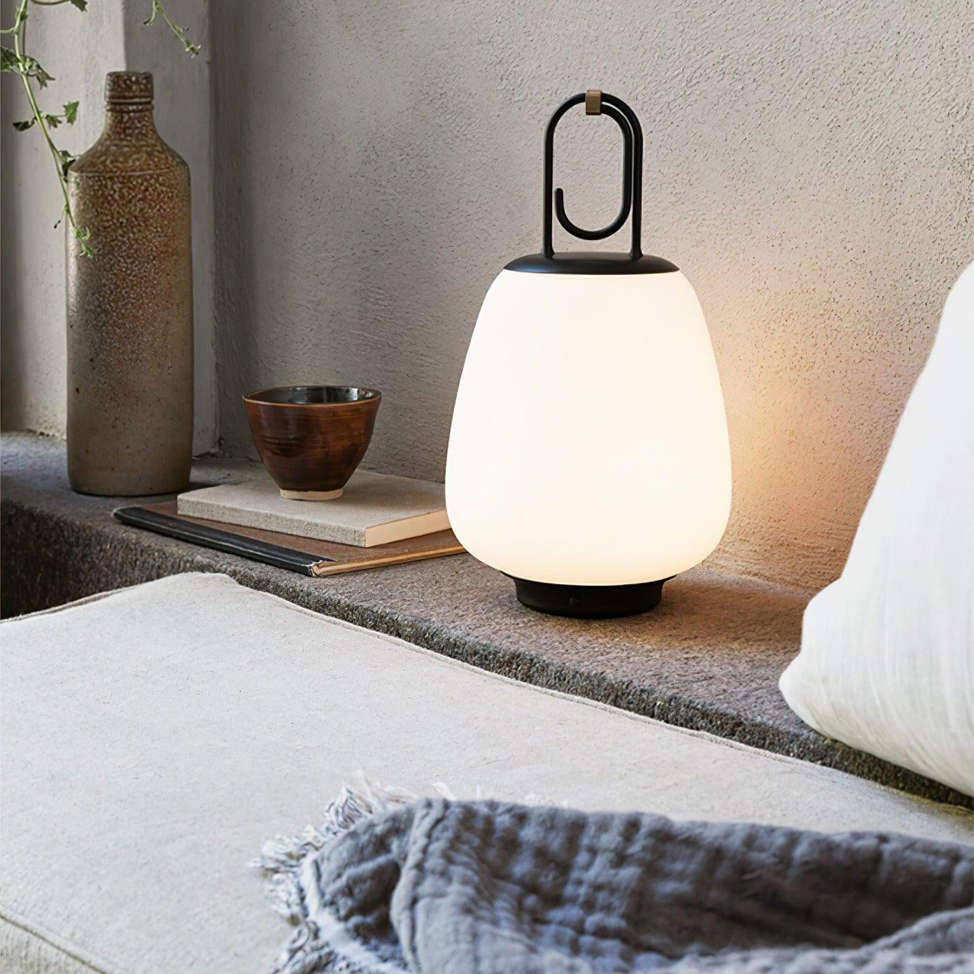 LuminaGo Tragbare Laternen-Tischlampe – Akku Warmweiß Garten & Terrasse