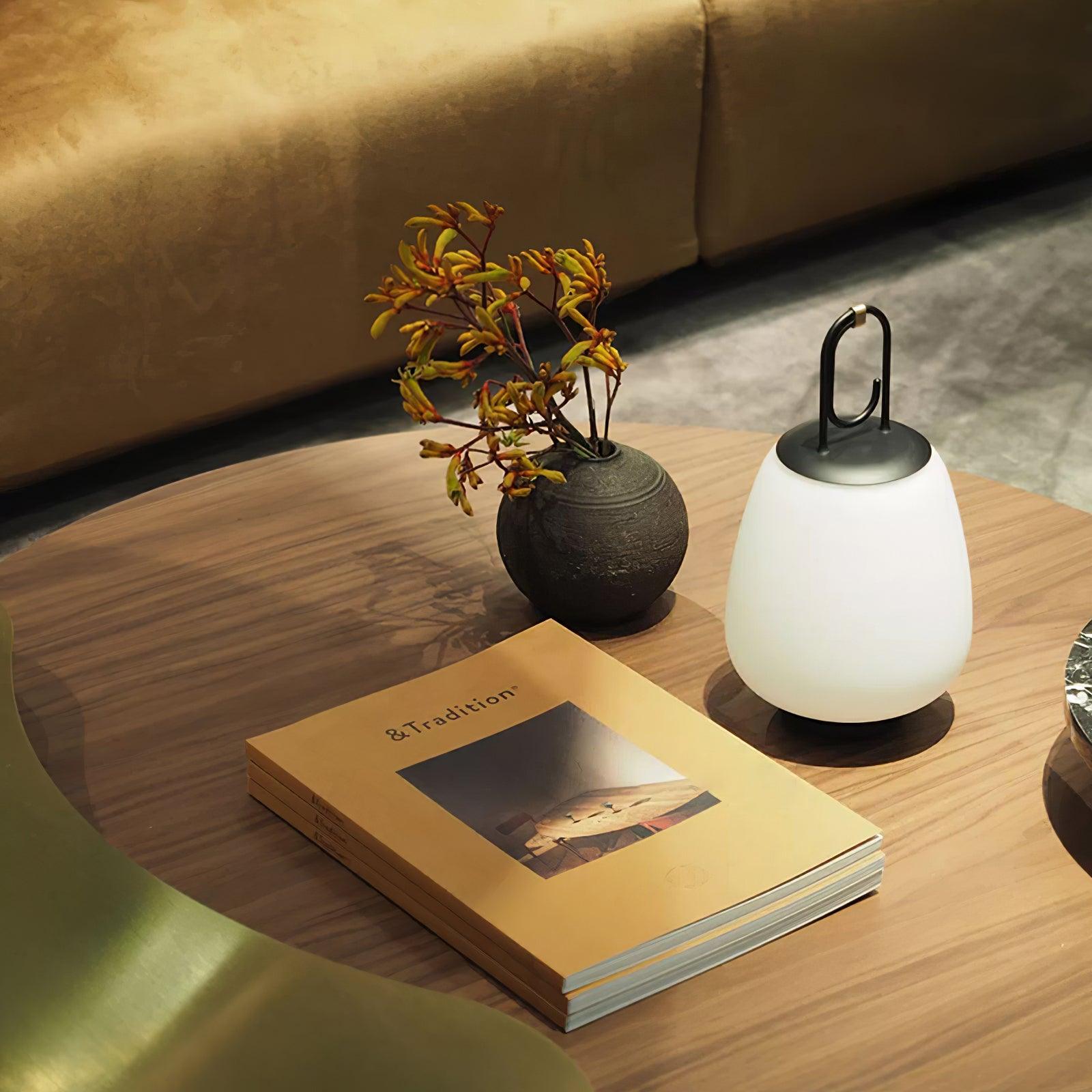 LuminaGo Tragbare Laternen-Tischlampe – Akku Warmweiß Garten & Terrasse