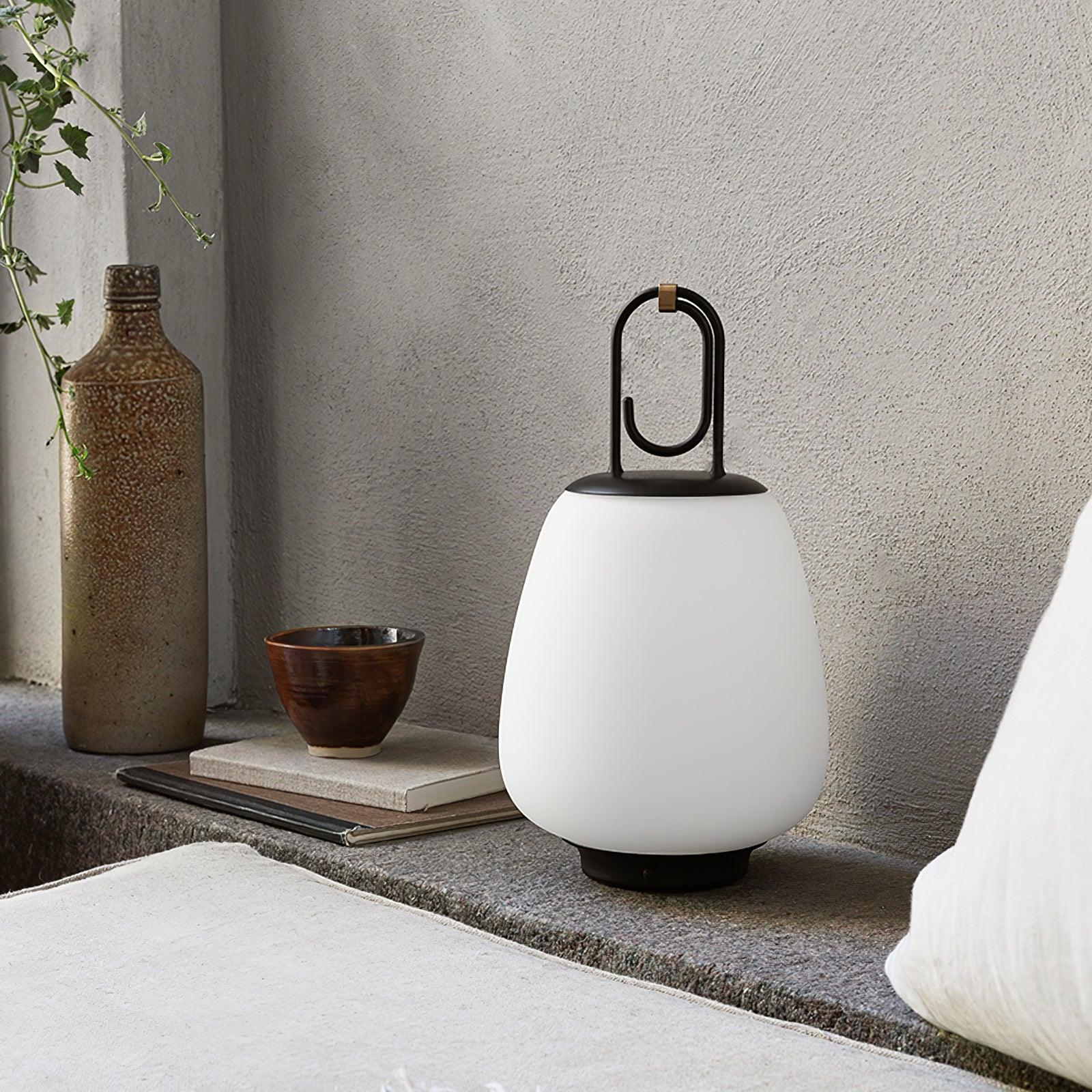 LuminaGo Tragbare Laternen-Tischlampe – Akku Warmweiß Garten & Terrasse