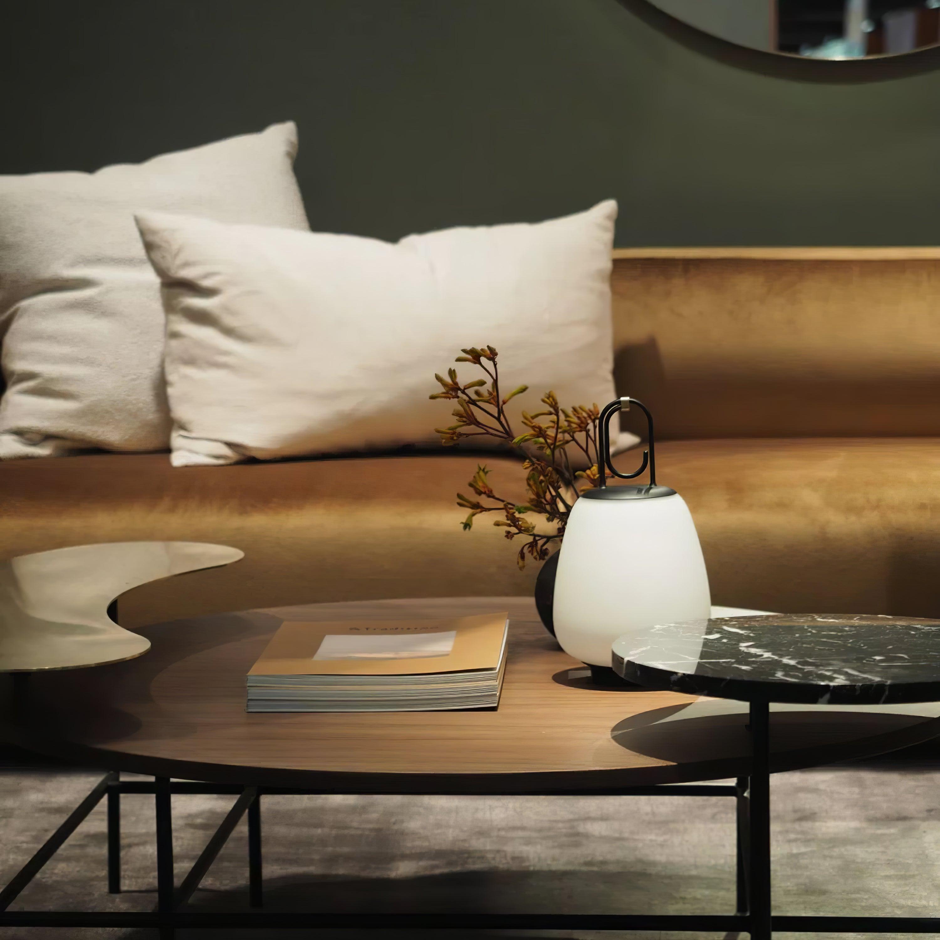 LuminaGo Tragbare Laternen-Tischlampe – Akku Warmweiß Garten & Terrasse