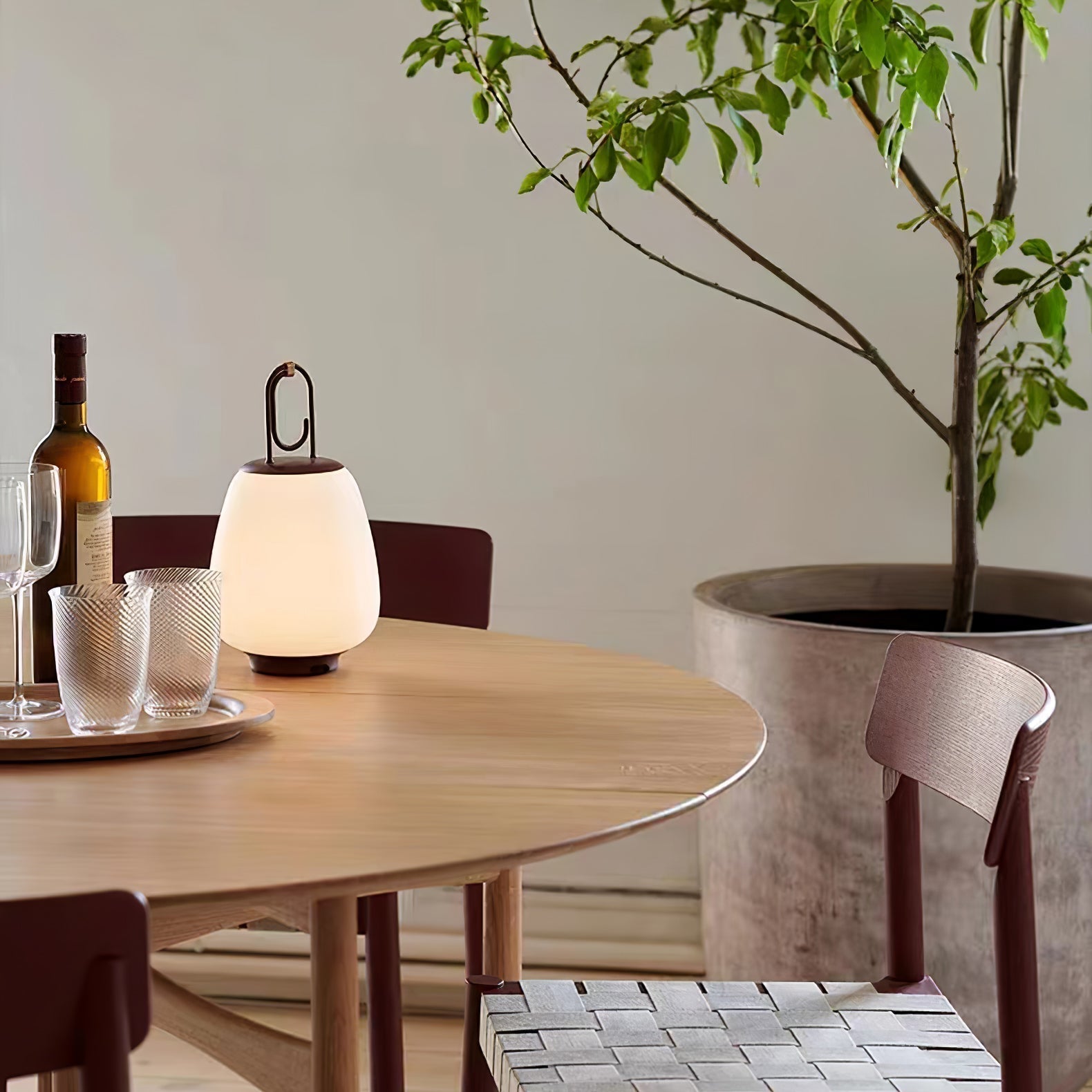 LuminaGo Tragbare Laternen-Tischlampe – Akku Warmweiß Garten & Terrasse