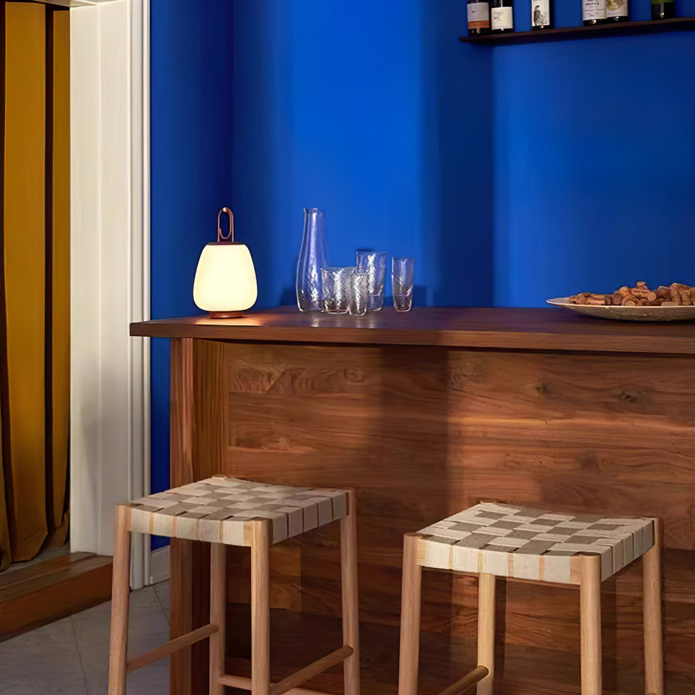 LuminaGo Tragbare Laternen-Tischlampe – Akku Warmweiß Garten & Terrasse