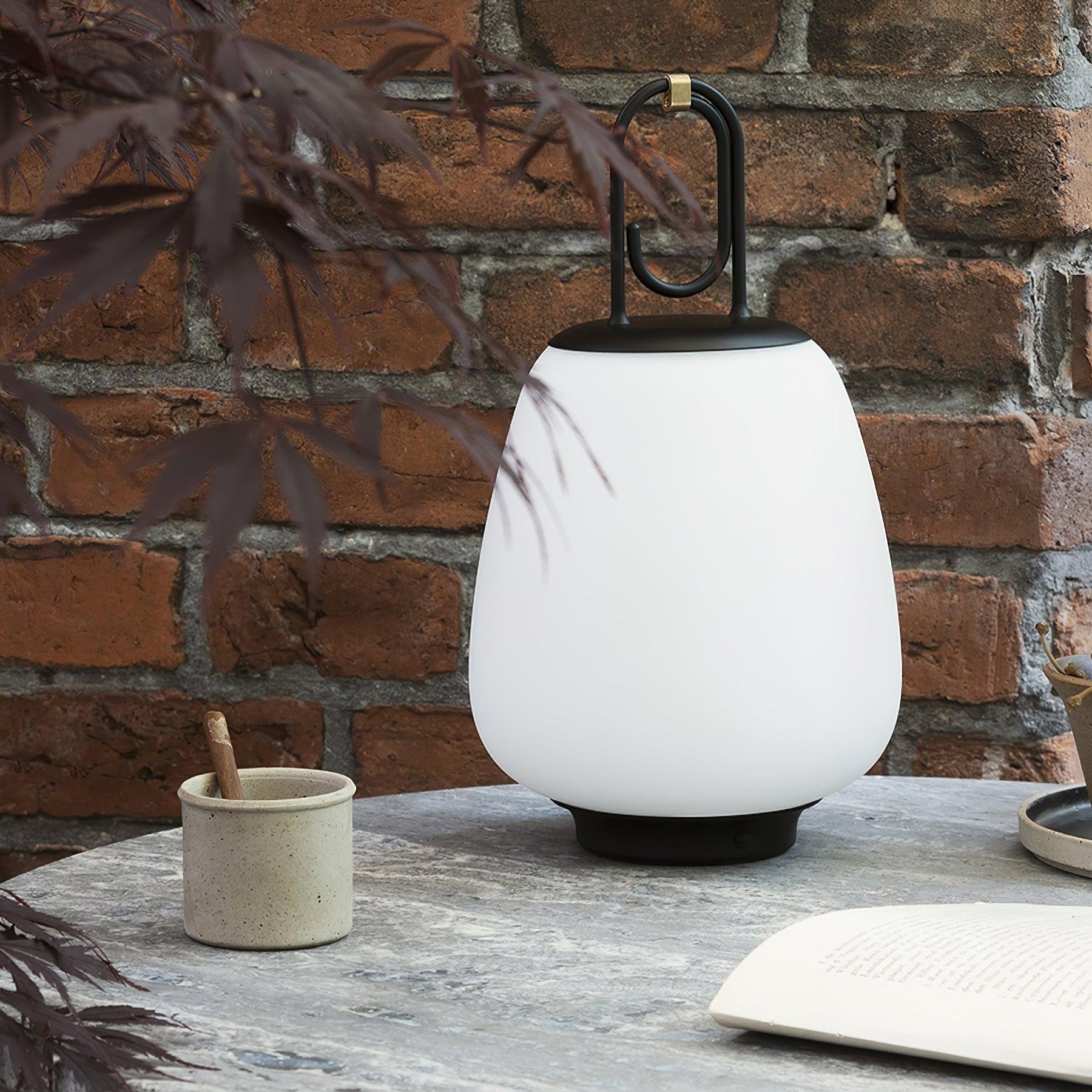 LuminaGo Tragbare Laternen-Tischlampe – Akku Warmweiß Garten & Terrasse