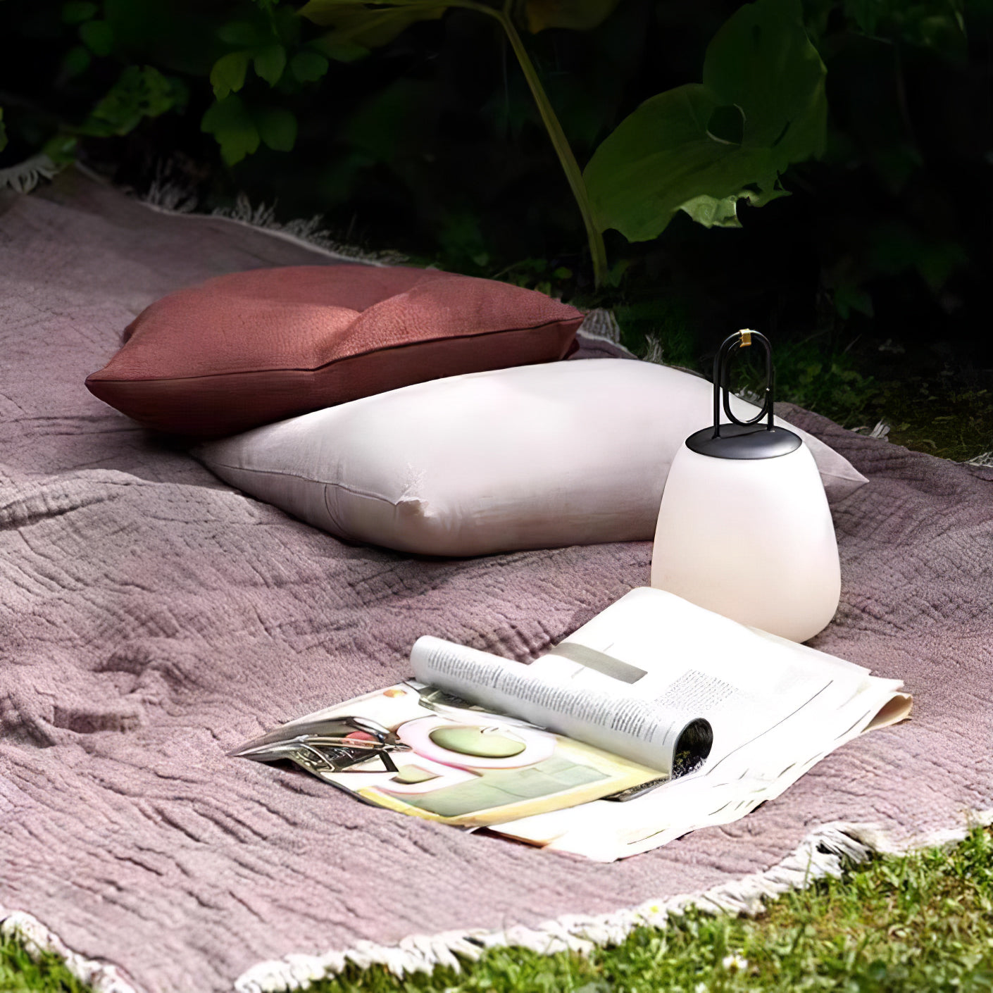 LuminaGo Tragbare Laternen-Tischlampe – Akku Warmweiß Garten & Terrasse