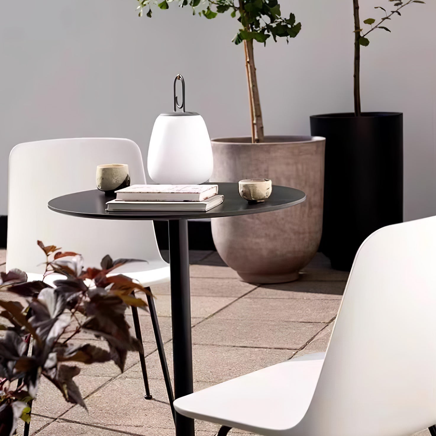 LuminaGo Tragbare Laternen-Tischlampe – Akku Warmweiß Garten & Terrasse