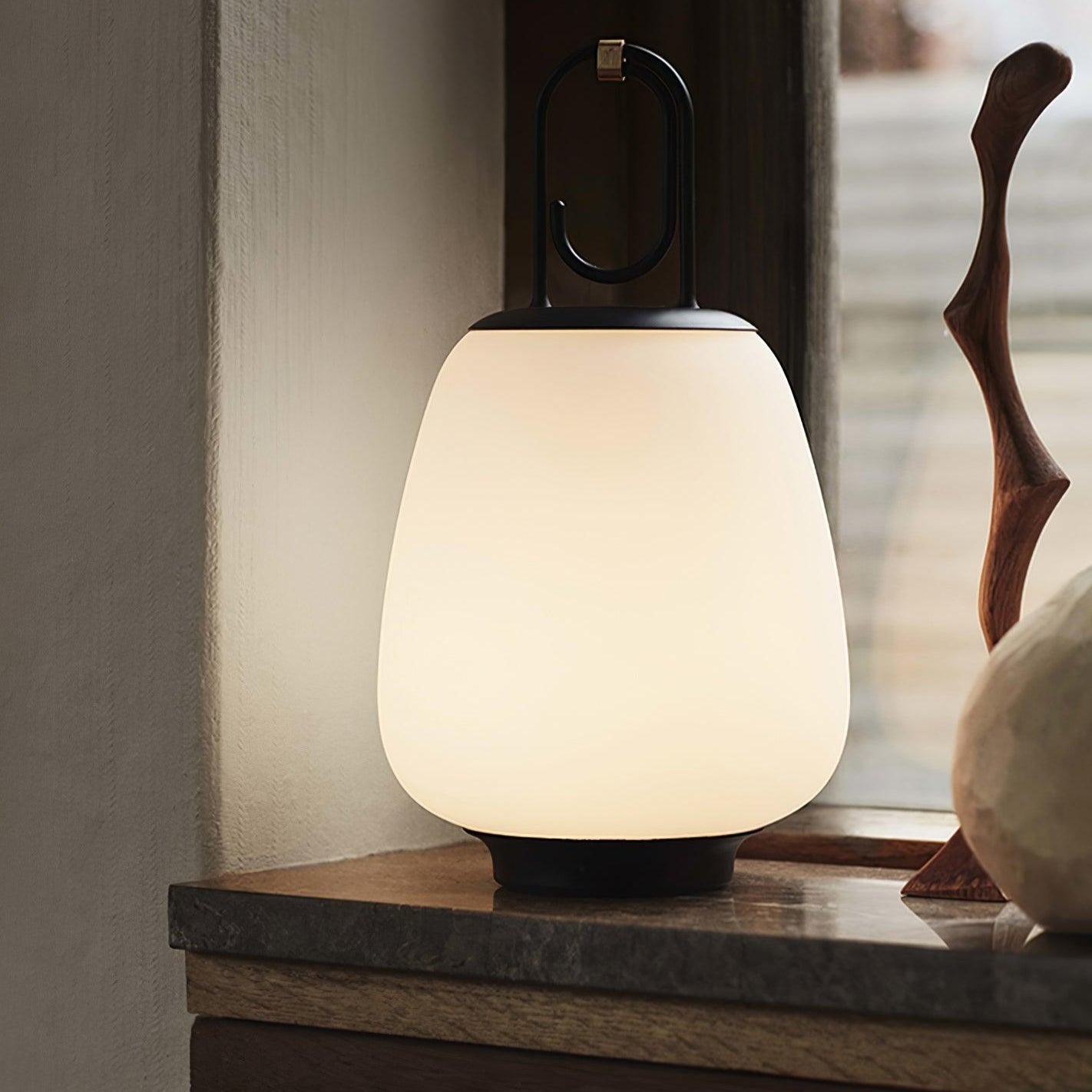 LuminaGo Tragbare Laternen-Tischlampe – Akku Warmweiß Garten & Terrasse