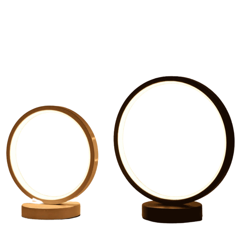 FleurHalo - Luxuriöse Beistelltischlampe mit Gold- und Weiß-Finish