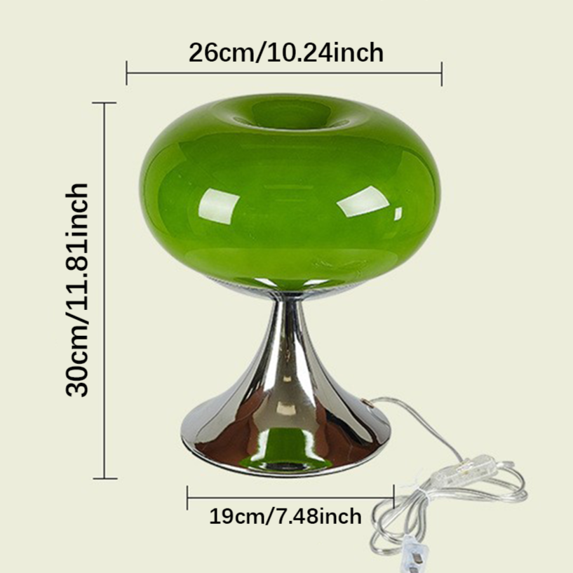 AppleVintage Tischlampe – Antikstil, Warmlicht, Gold, für Wohnzimmer