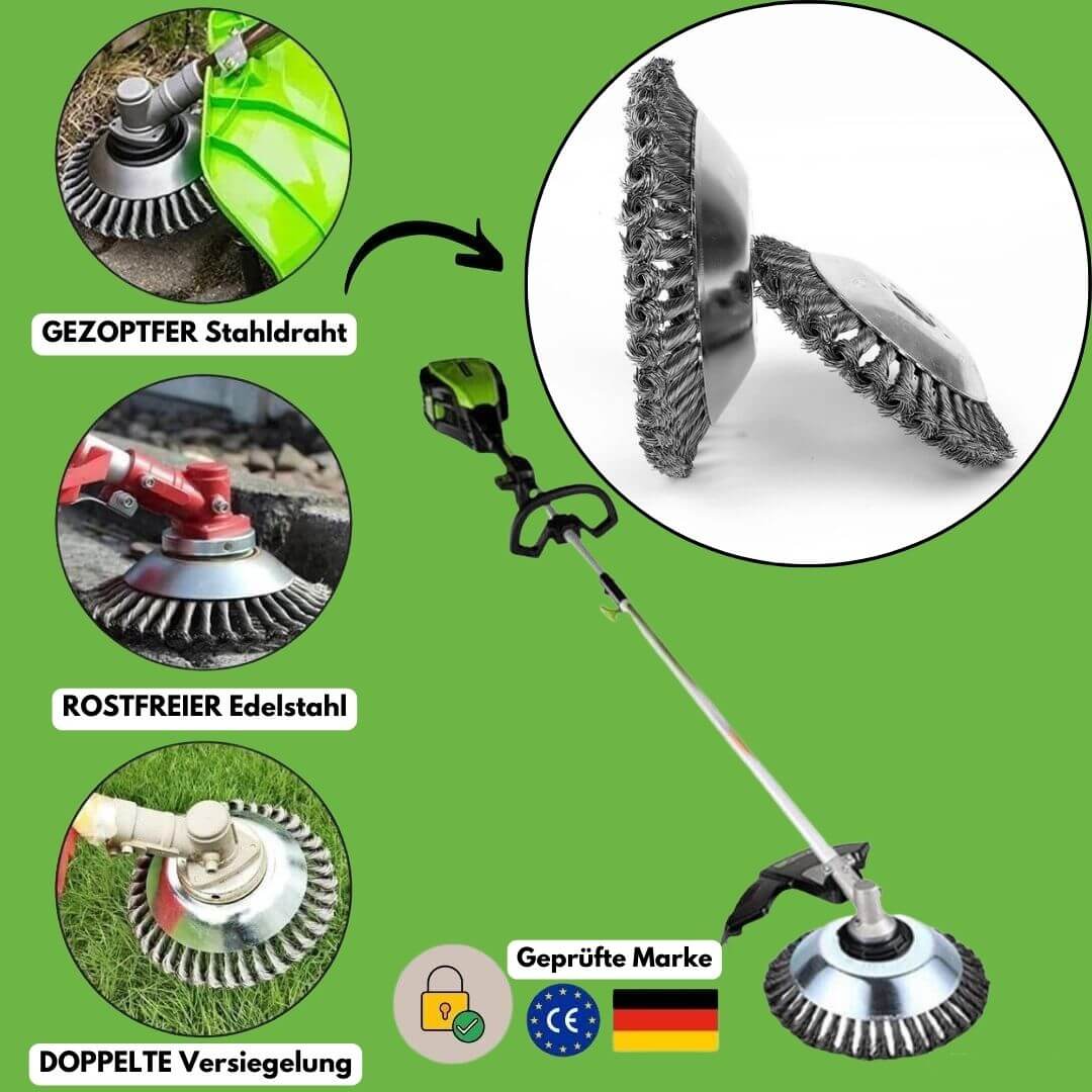 Rasentrimmeraufsatz | Leistungsstark, Kompatibel mit Handelsüblichen Trimmern 4