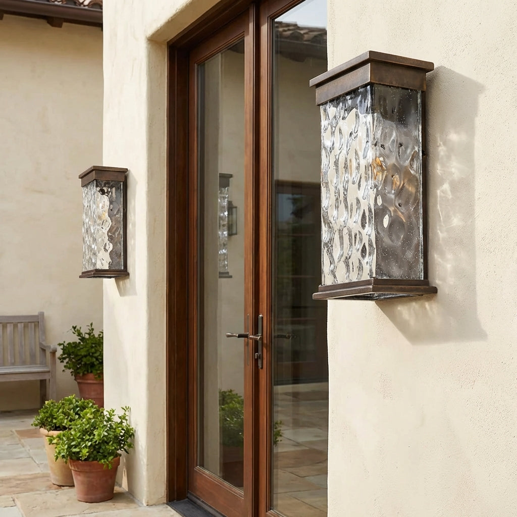 Rechteckige LED Außenwandleuchte IP65 Wasserdicht Modernes Design Warmweiß für Fassade Balkon und Eingangsbereich