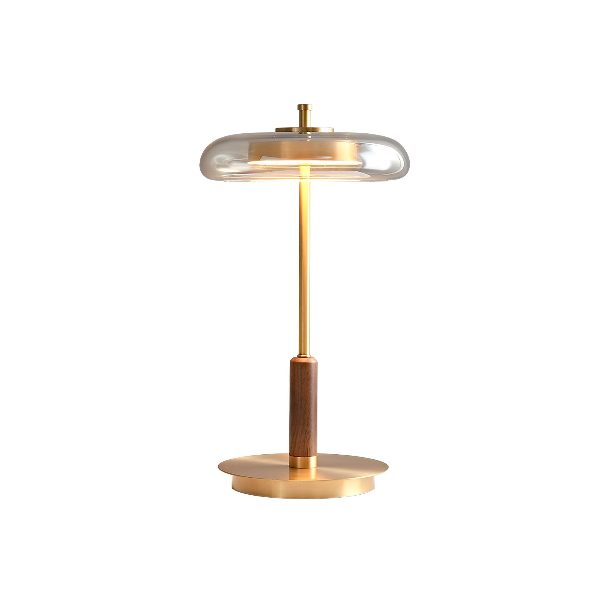 LumoRaldo Tischlampe Modern LED Gold Schwarz für Wohnzimmer