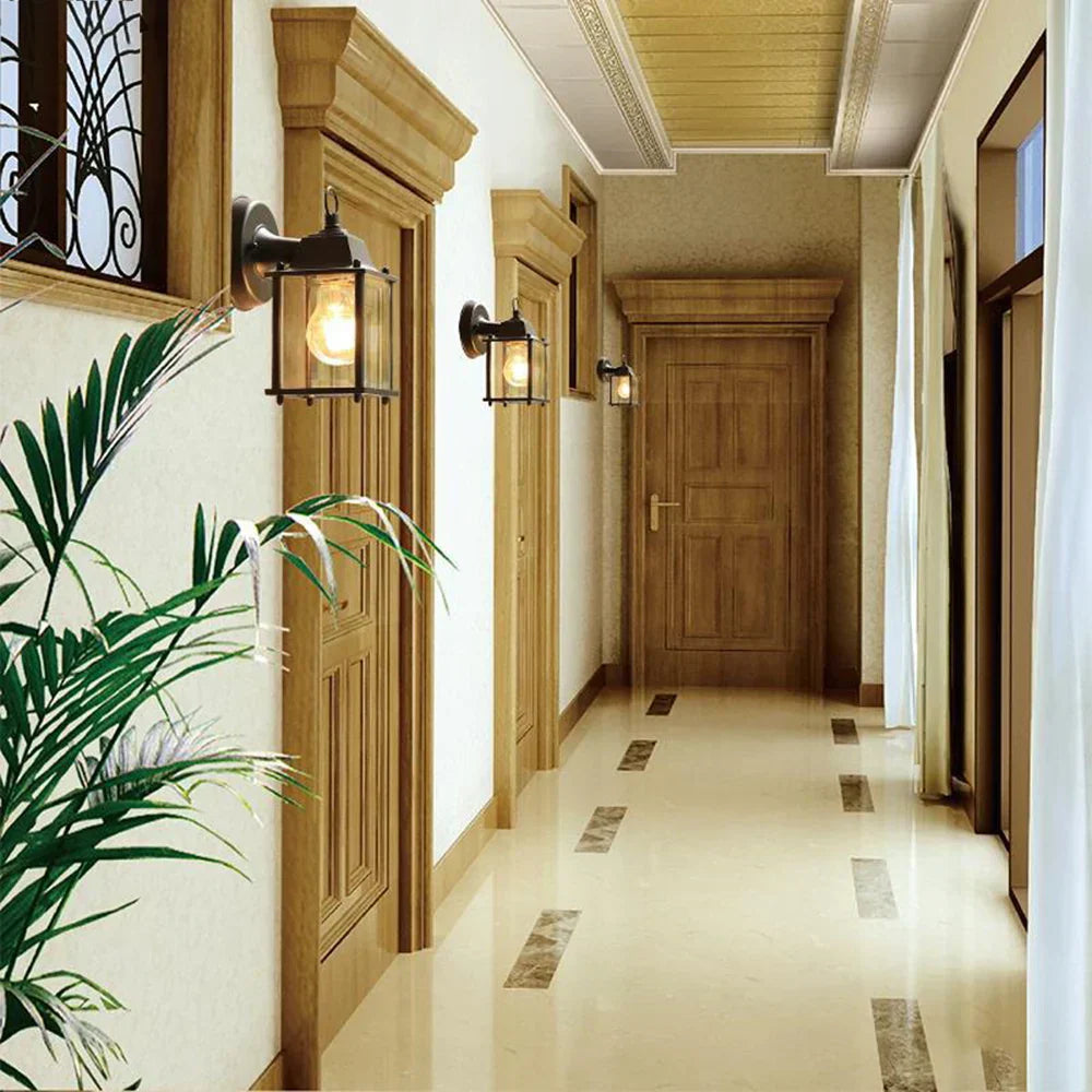 RetroLume – Klassische Außenwandleuchte schwarz für Garten & Terrasse