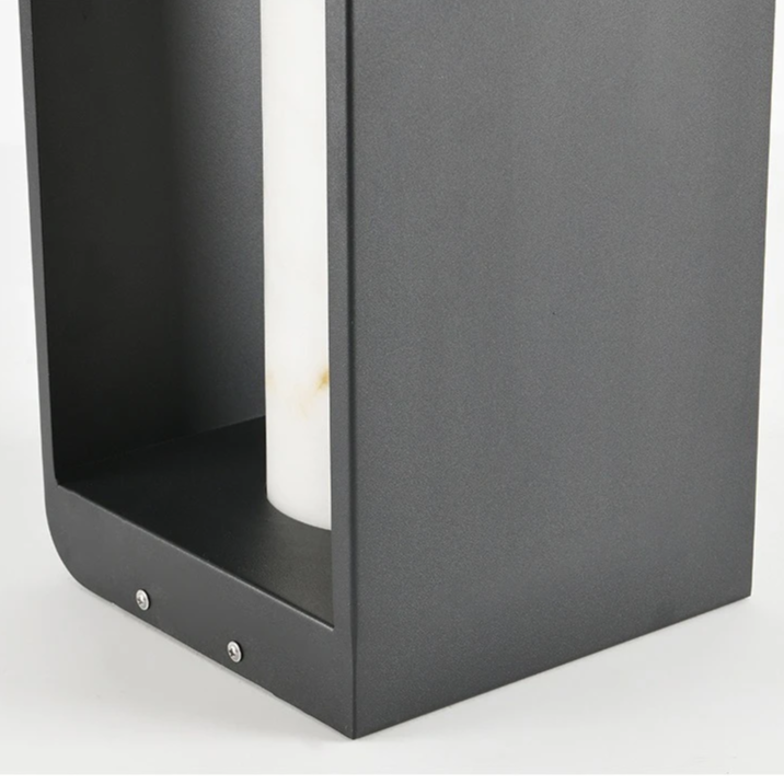 LumoSol Solarleuchte Modern Schwarz für Terrasse & Garten