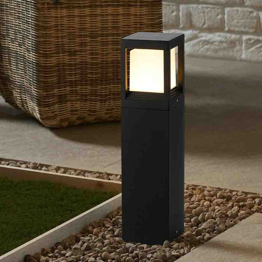 LumoWürfel Solarleuchte 60 cm – Modern, RGB, für Garten & Terrasse
