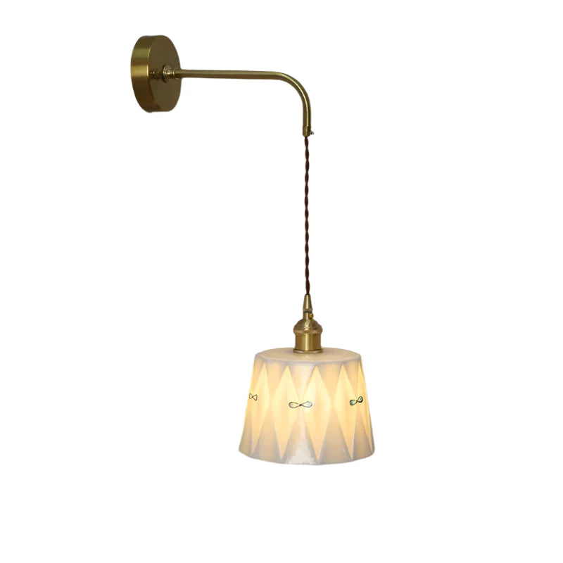 NamiShine - Vintage Japanische Wandleuchte mit Kette