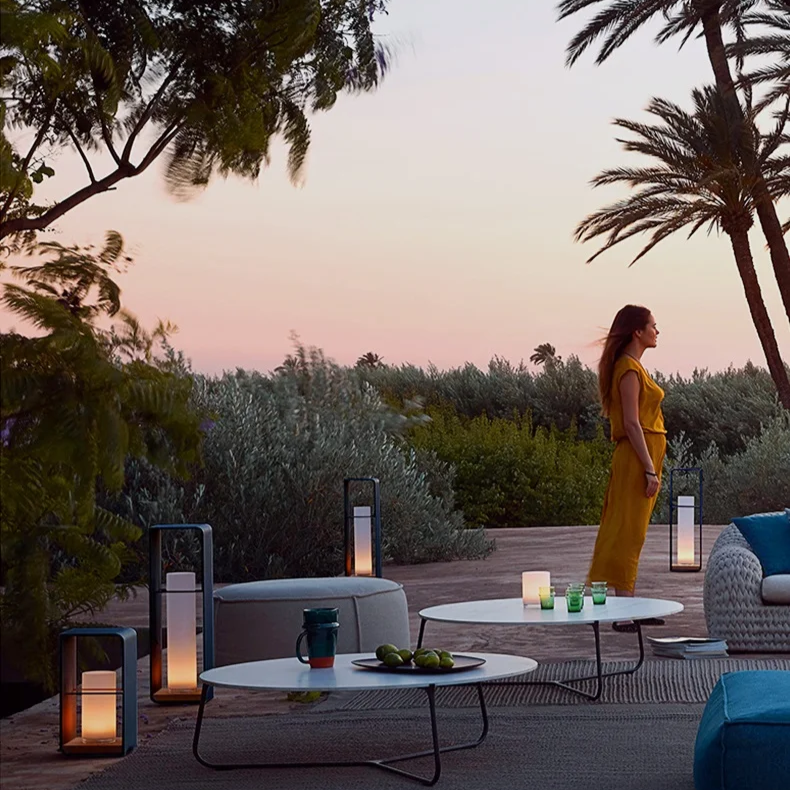 LumoSol Solarleuchte Modern Schwarz für Terrasse & Garten