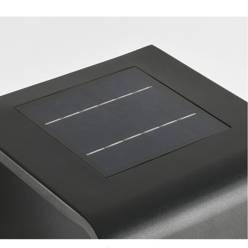 LumoSol Solarleuchte Modern Schwarz für Terrasse & Garten