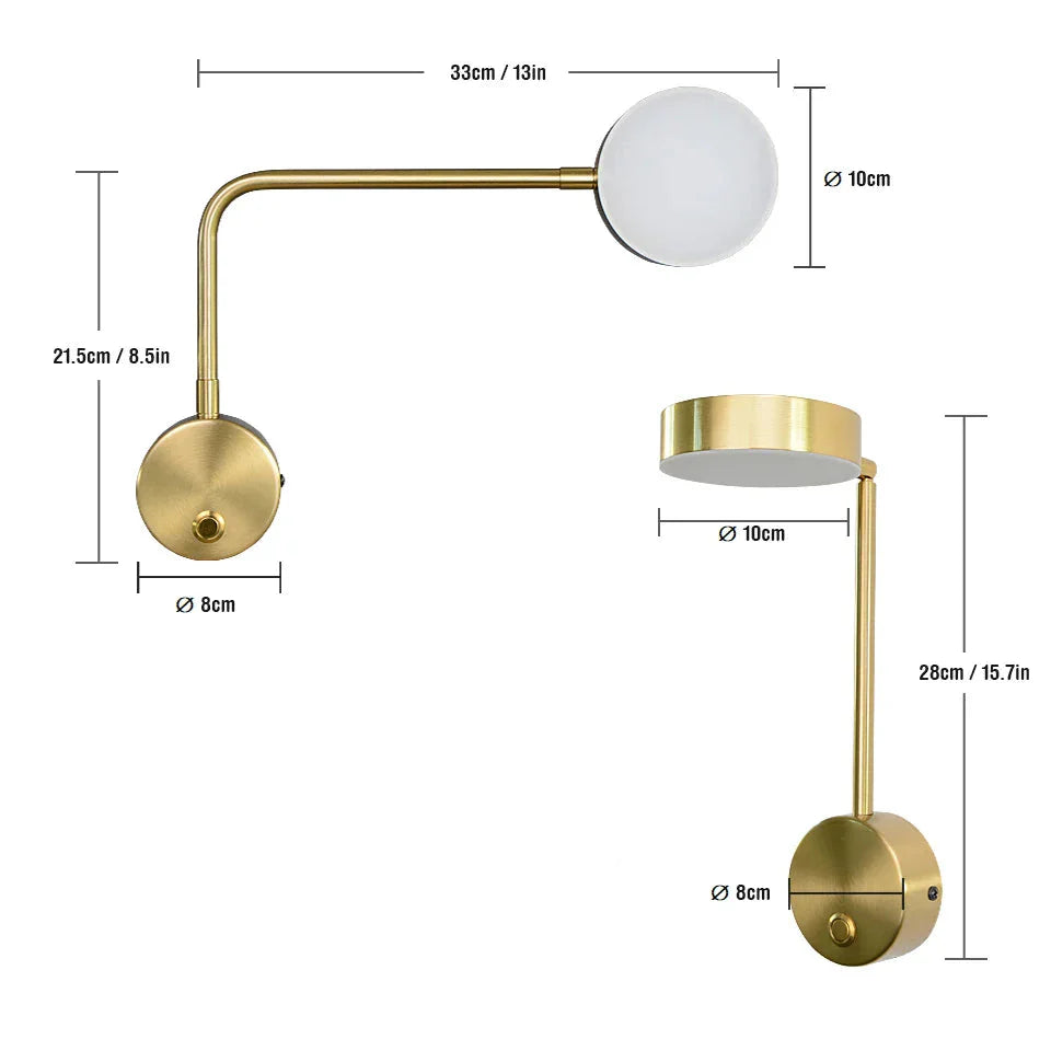 LumoraSpin - Moderne drehbare LED-Lampe