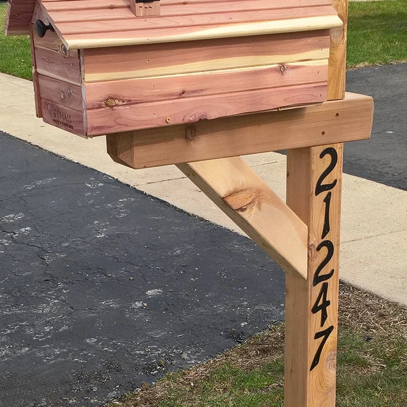 Aluminium Hausnummer Schwarz Modern Außen Wetterfest für Fassade und Hauseingang 3D Design