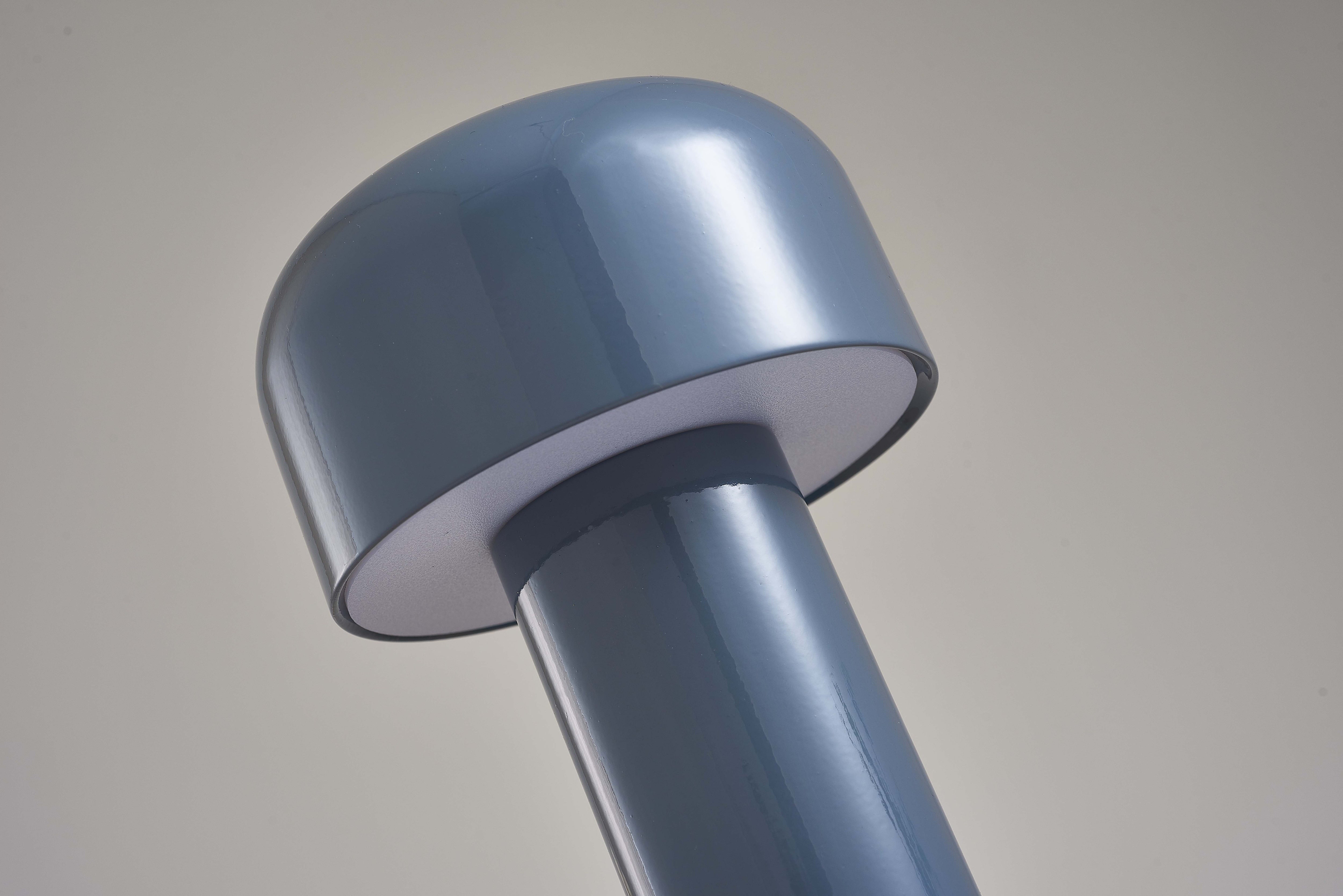 LumaFungo LED Pilzlampe – Kabellos, dimmbar, retro, gold, für Terrasse