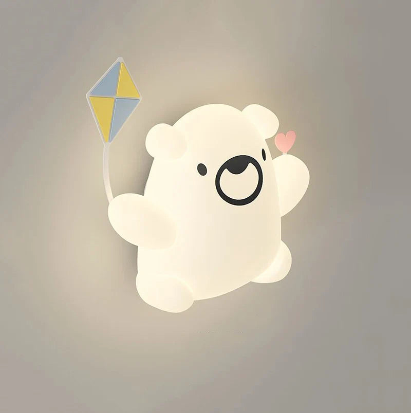 KiddoCartoon LED-Bettlampe - einstellbare Farben und Fernbedienung