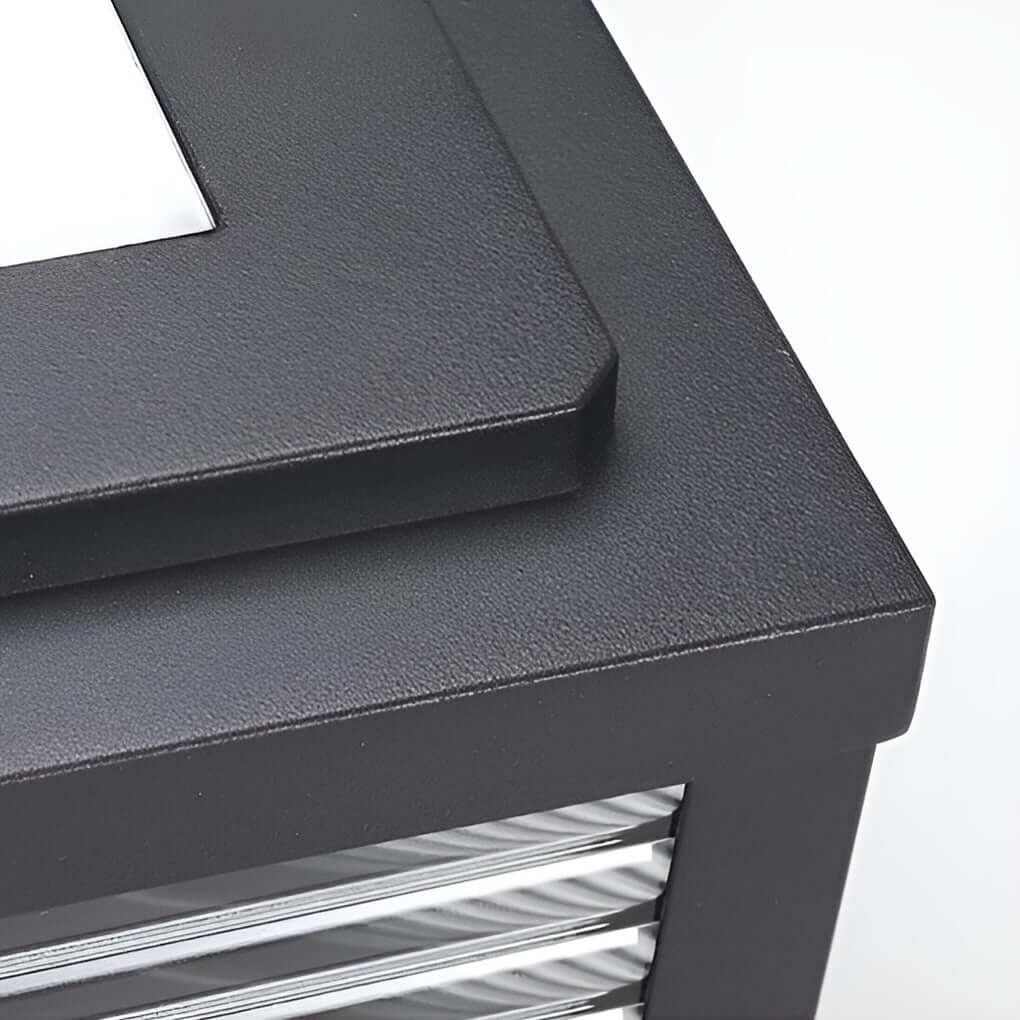 Säulenleuchte | Quadratisches Design, Aluminiumdruckguss Außenbeleuchtung 8