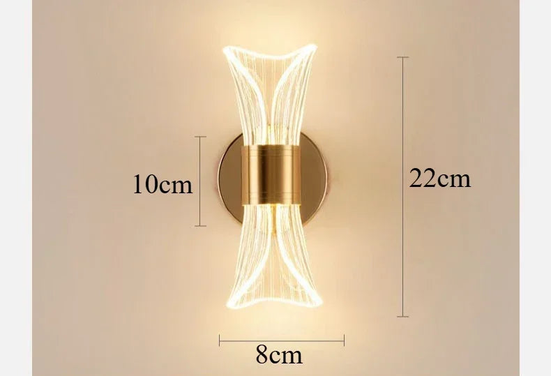 LumeWave LED-Wandleuchte – Modernes Design & Warmes Licht für Wohnzimmer & Flur