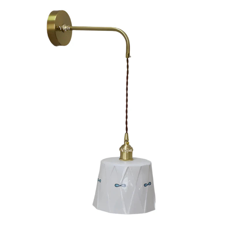 NamiShine - Vintage Japanische Wandleuchte mit Kette