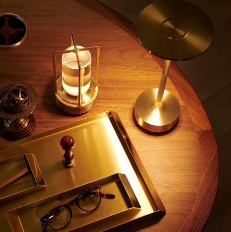Glimmera | Kabellose Aufladbare Tischlampe mit Dimmbarer Helligkeit