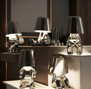 Kabellose Goldene Design-Tischlampe – Dimmbares LED Licht