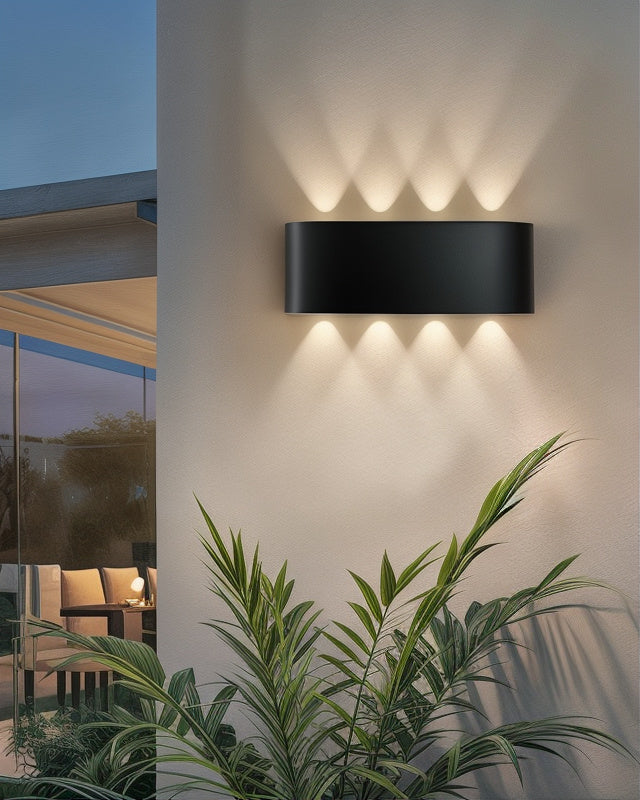 OrrLight – LED Außenwandleuchte IP65 schwarz/weiß für Haus & Garten