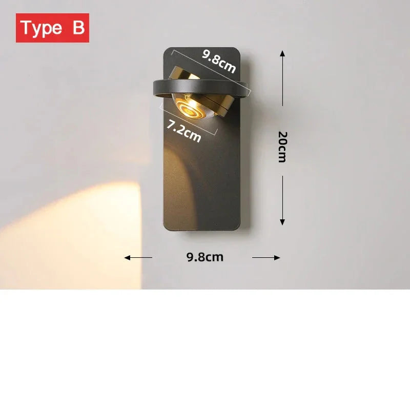 BrillioSpin - Moderne drehbare LED-Wandleuchte