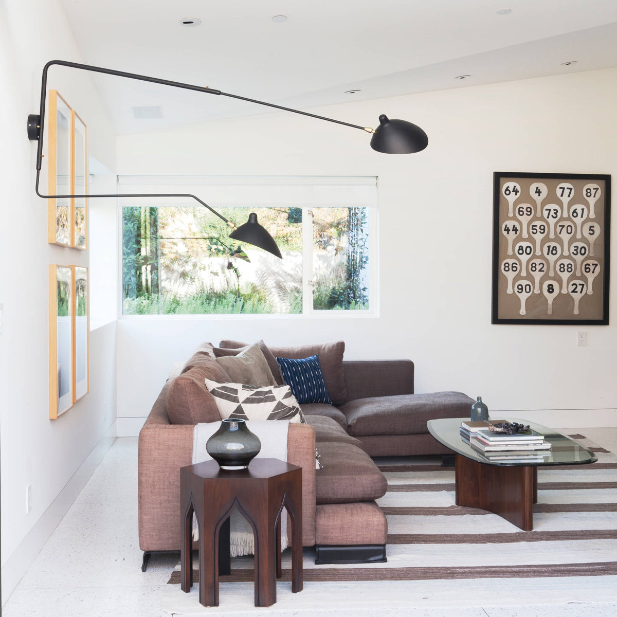 SerenLuce Wandleuchte – Modern, Gelenkarm, Schwarz, Für Wohnzimmer