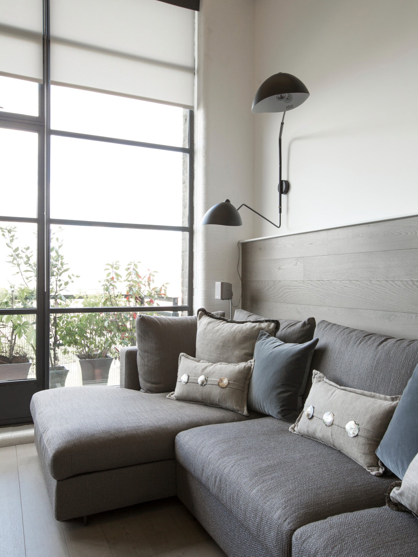 SerenLuce Wandleuchte – Modern, Gelenkarm, Schwarz, Für Wohnzimmer