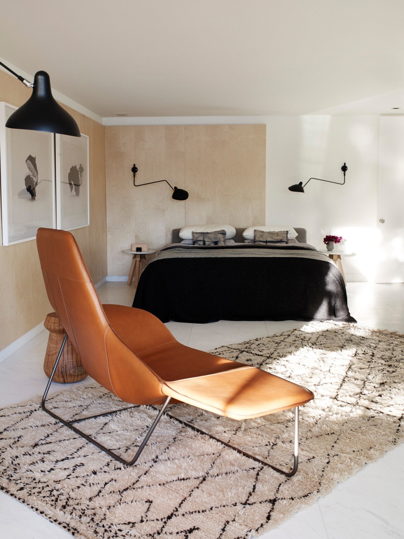 SerenLuce Wandleuchte – Modern, Gelenkarm, Schwarz, Für Wohnzimmer