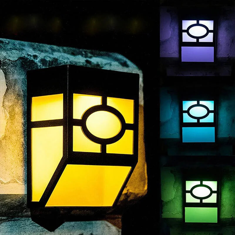 SunGlanz – Moderne Solar-LED-Wandleuchten Set Schwarz Garten & Terrasse