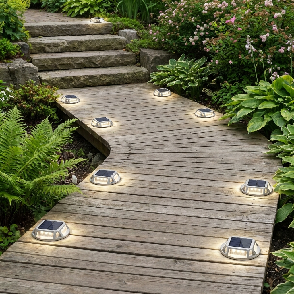 Solar Bodenleuchte LED IP68 Wasserdicht mit Dämmerungssensor Automatisches Ein und Ausschalten für Garten Weg Terrasse und Einfahrt