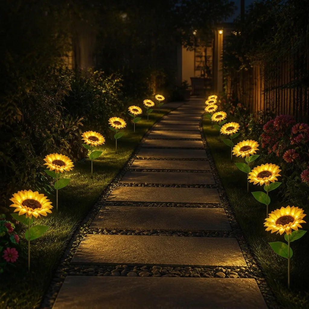 Solar Gartenleuchte | Warmweiße LED, Dämmerungssensor 1