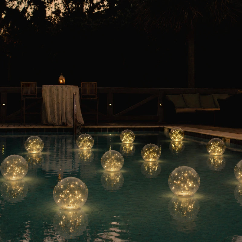 Solarlampe | Kugelförmige, Schwimmende Solarleuchte für Garten 6