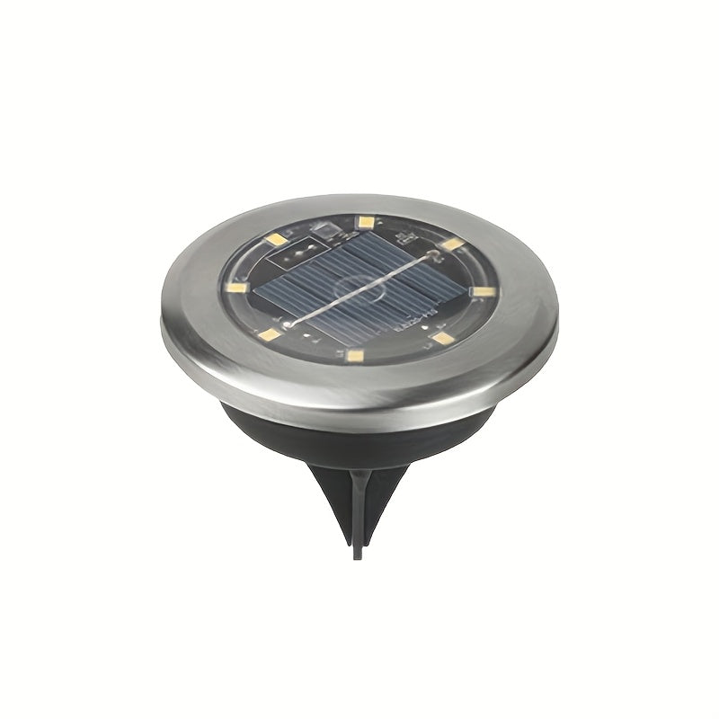Solarleuchte | Edelstahlgehäuse, 8 LEDs, IP65 Schutz 1