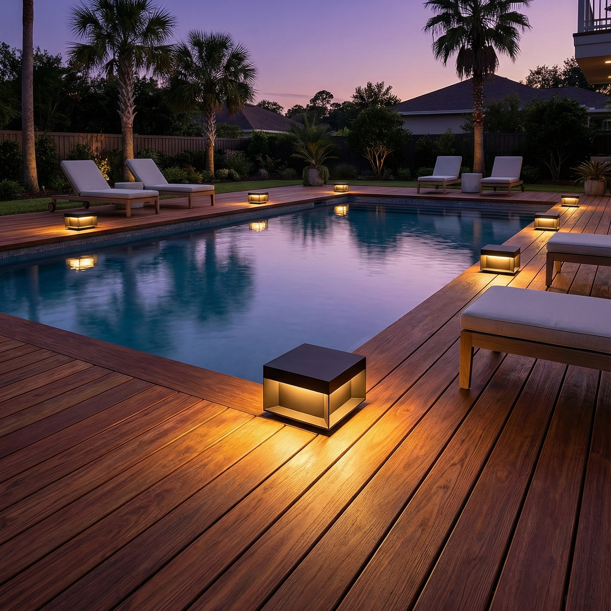 Solarleuchte | Modernes Würfeldesign, Edelstahlkonstruktion 5