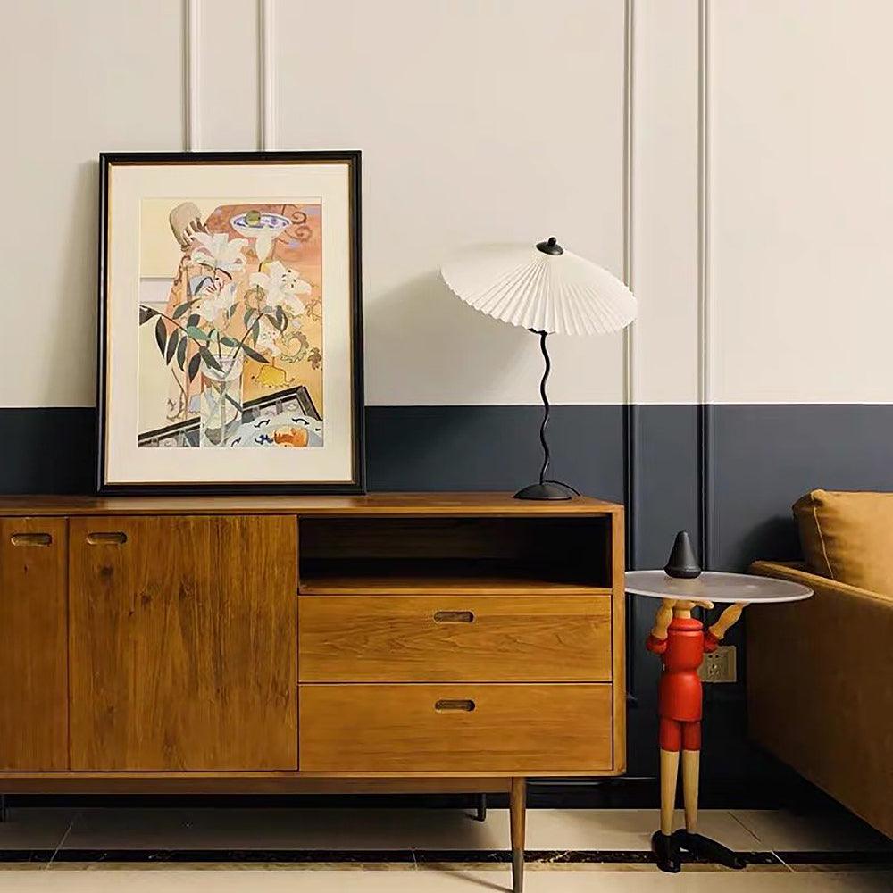 CurveLicht Design-Tischlampe – LED, Wellenform, Schwarz, für Wohnzimmer