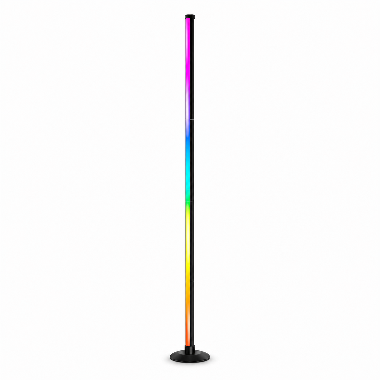 Stehlampe | RGBIC-Beleuchtung, Aluminiumstruktur, Schwarz, 140 cm 1