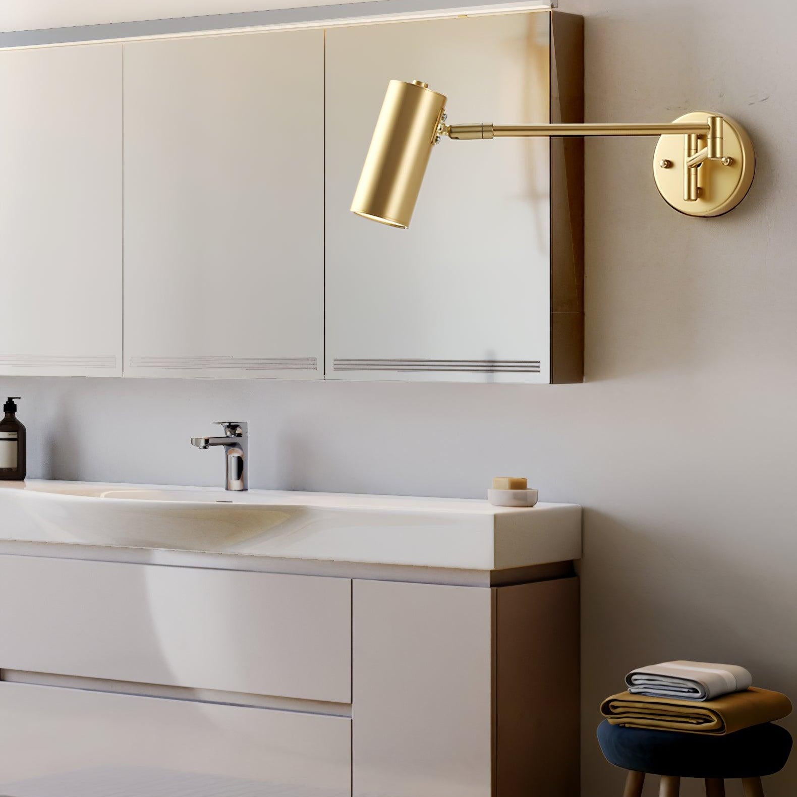 FlexiLicht – Schwenkarm LED-Wandleuchte Modern Schwarz für Terrasse