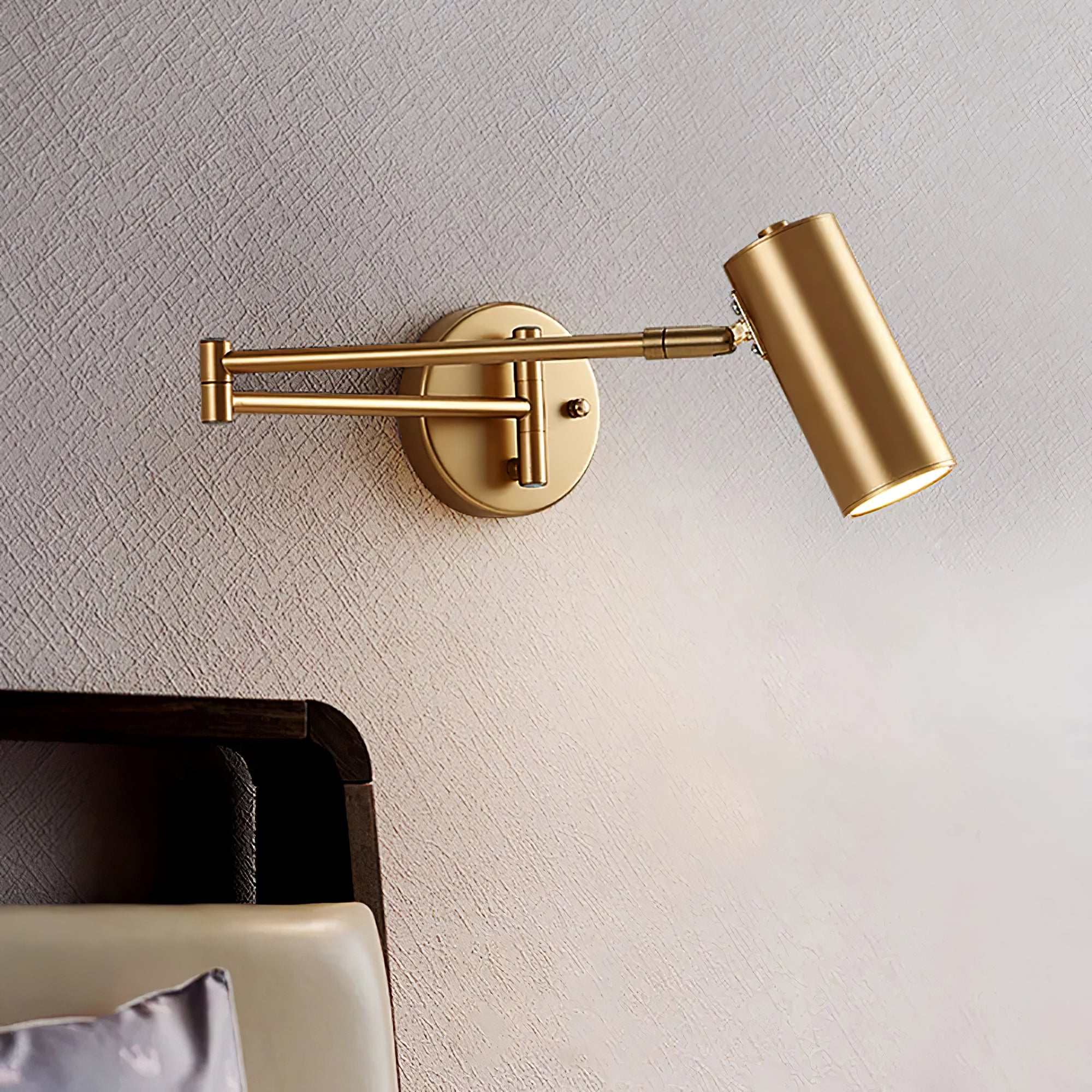 FlexiLicht – Schwenkarm LED-Wandleuchte Modern Schwarz für Terrasse