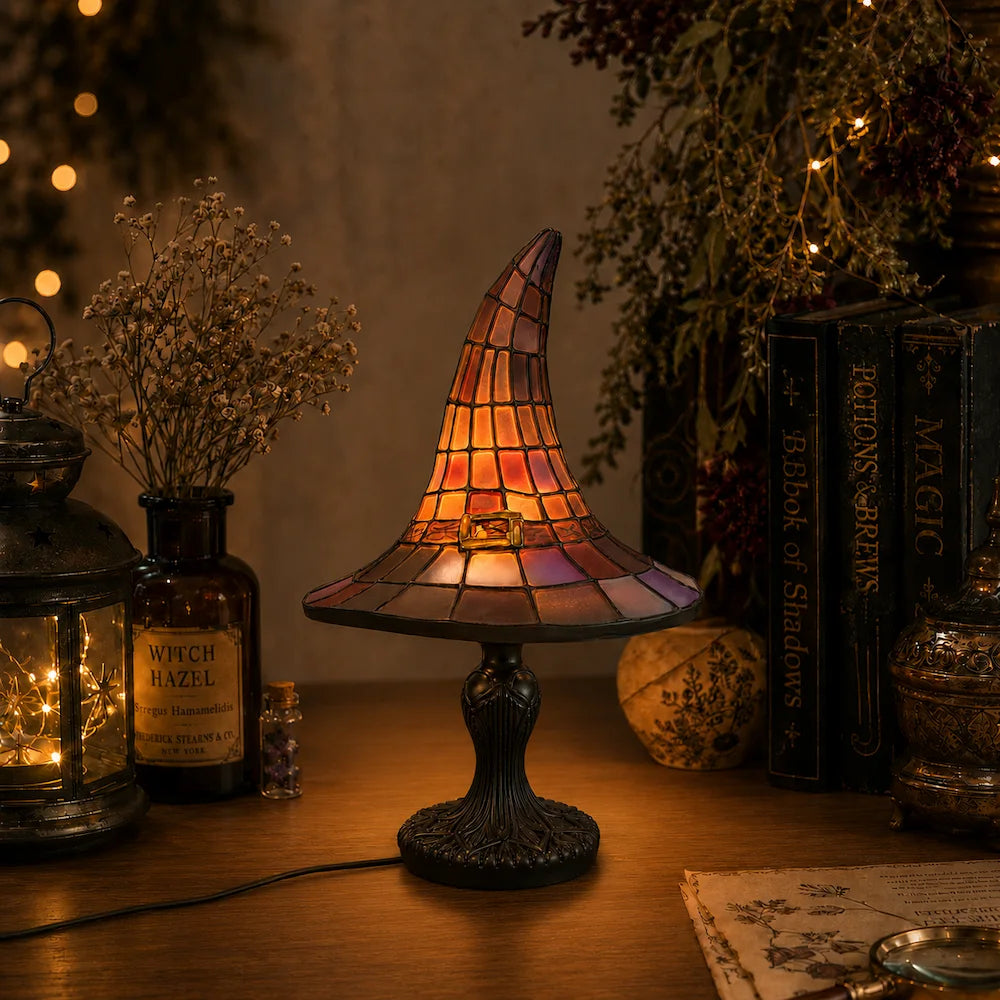 Tischlampe | Bunte Mosaikplatten, Geformte Harzbasis 0