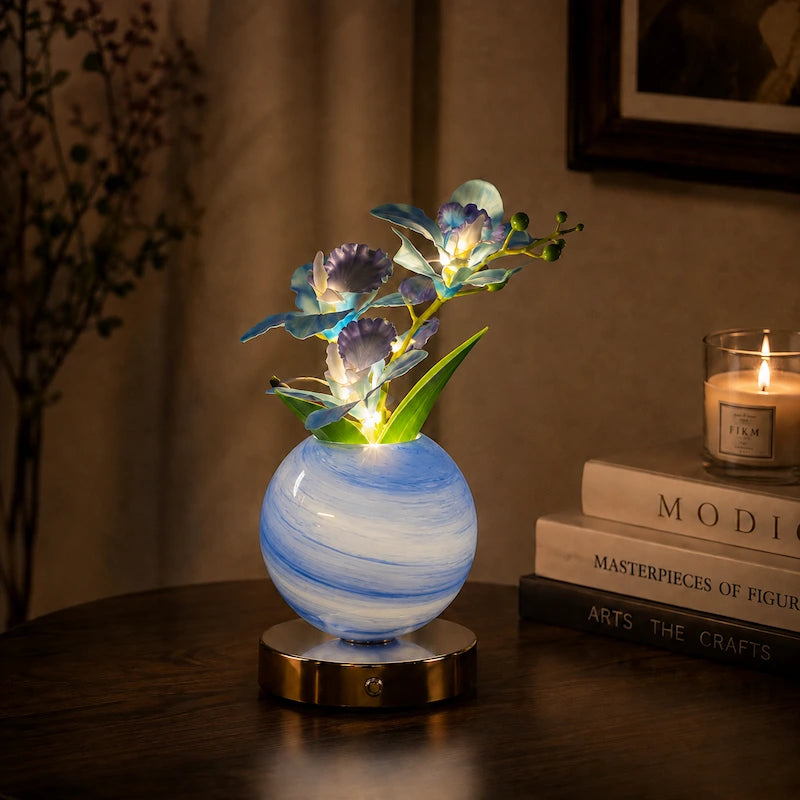 Tischlampe | Leuchtende Orchideen, Einstellbare Lichttöne 3