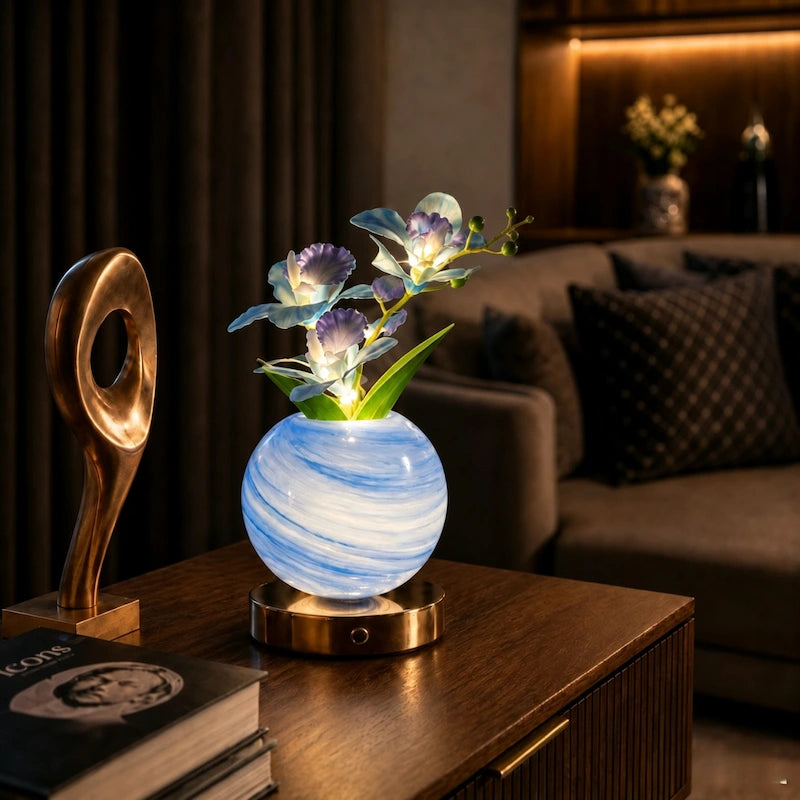 Tischlampe | Leuchtende Orchideen, Einstellbare Lichttöne 7