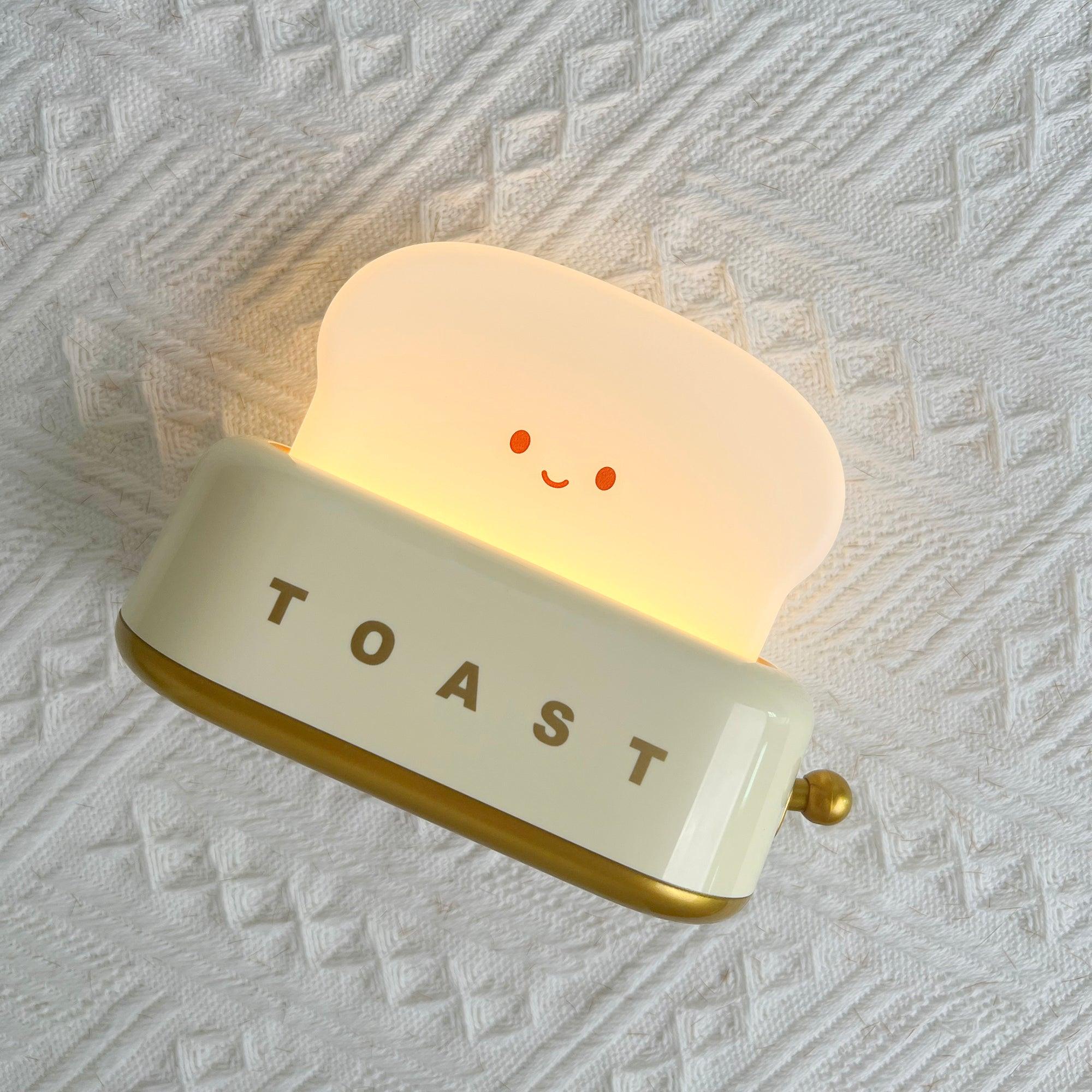 ToastGlow Tischlampe – Retro, Akku, Warmlicht, für Wohnzimmer