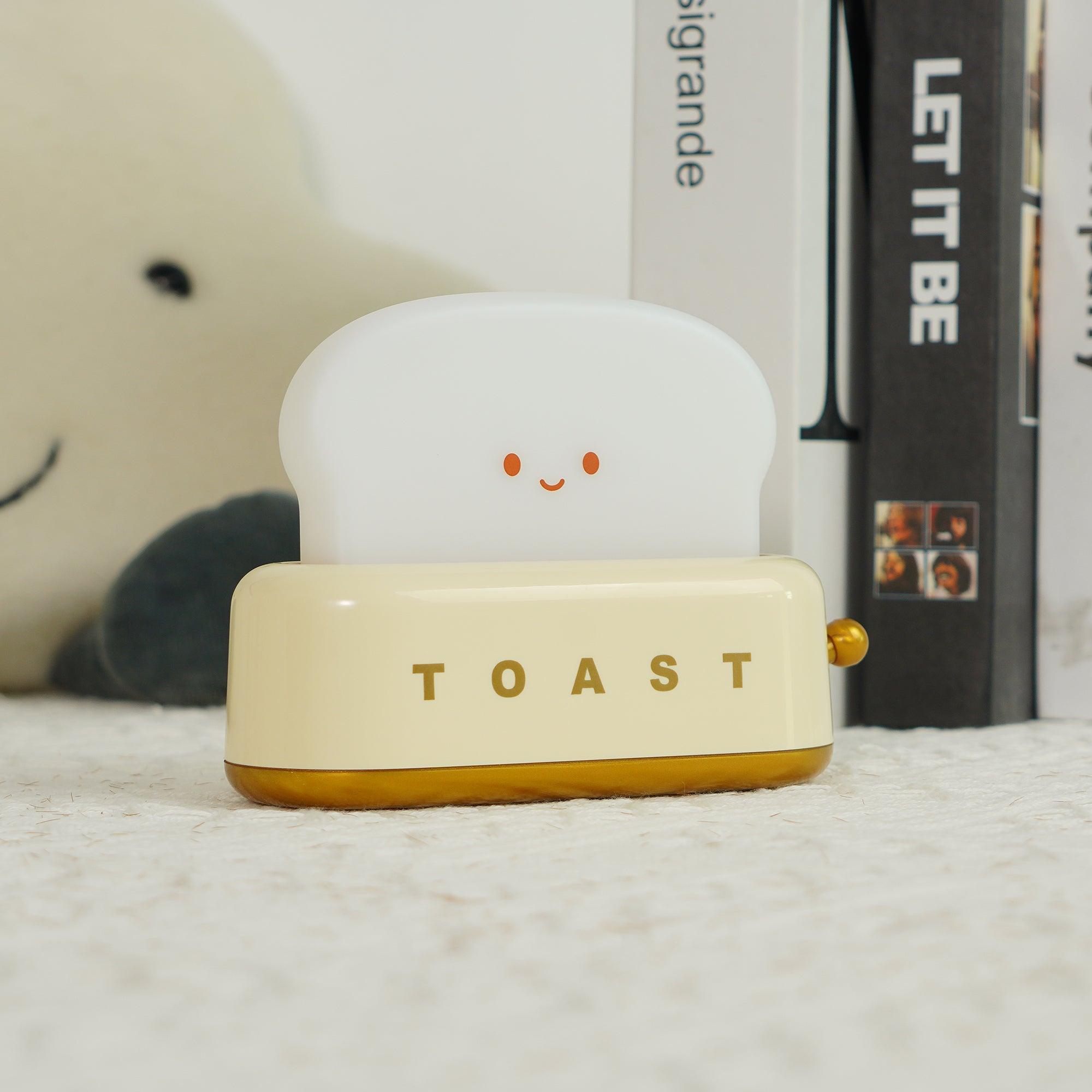 ToastGlow Tischlampe – Retro, Akku, Warmlicht, für Wohnzimmer